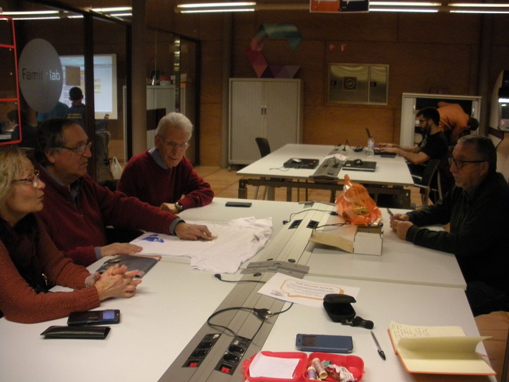 Forro de tela blanca